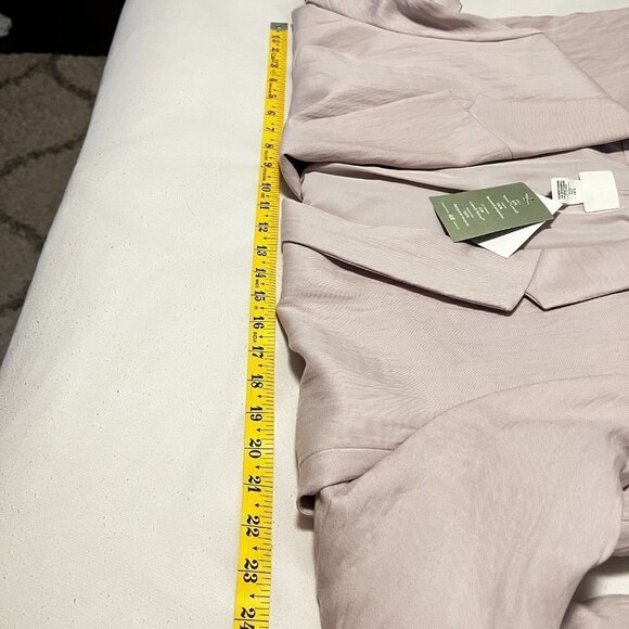 H&M Womens Blazer Coat Soft Light Tencel/Lyocell 2 Faux Pockets Lavender NWT - Picture 8 of 9